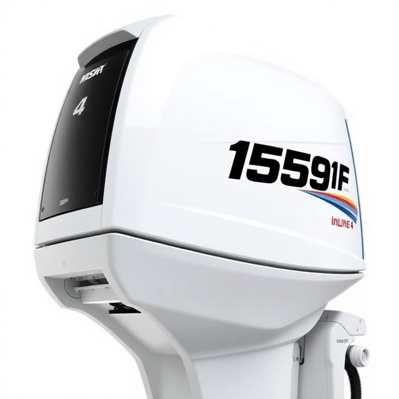 Northpoint Engines 115HP Inline-4 4-Stroke — 20" Shaft in Gloss White